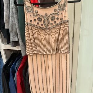 Embellished Cream Dress